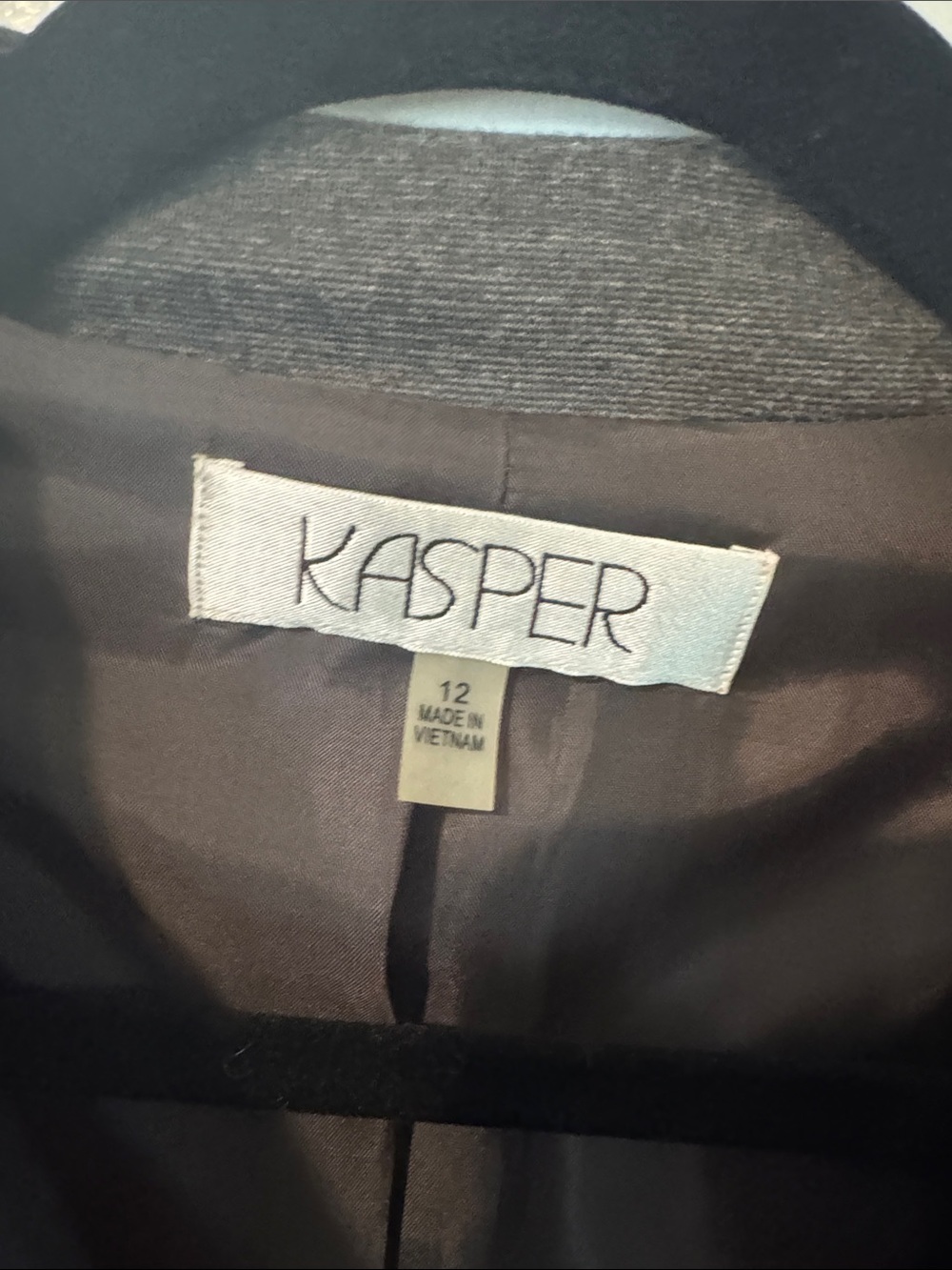 Kasper charcoal Jacket with Subtle Black Lining